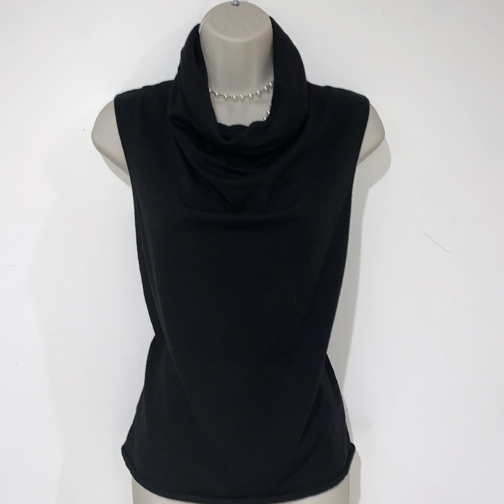 THE ROW Cashmere Wool Cowl Neck Sleeveless Leila Sweater